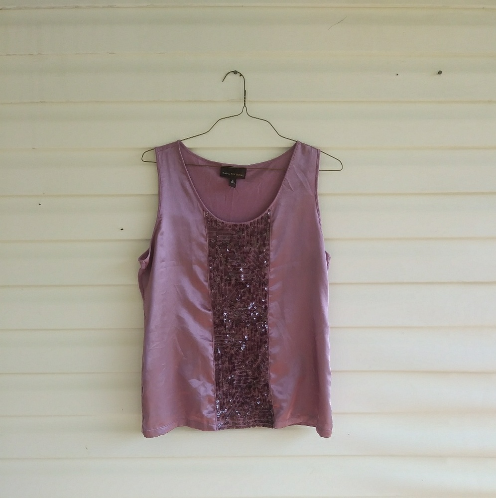 ⚡2 for $10⚡ Purple Sequin TankTop